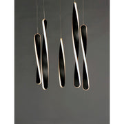 ET2 Lighting Pirouette 5-Light LED Pendant, Black