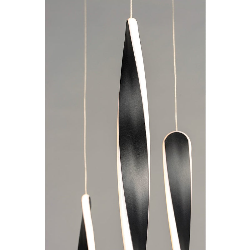 ET2 Lighting Pirouette 5-Light LED Pendant, Black