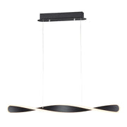 ET2 Lighting Pirouette 1-Light Small LED Pendant, Black