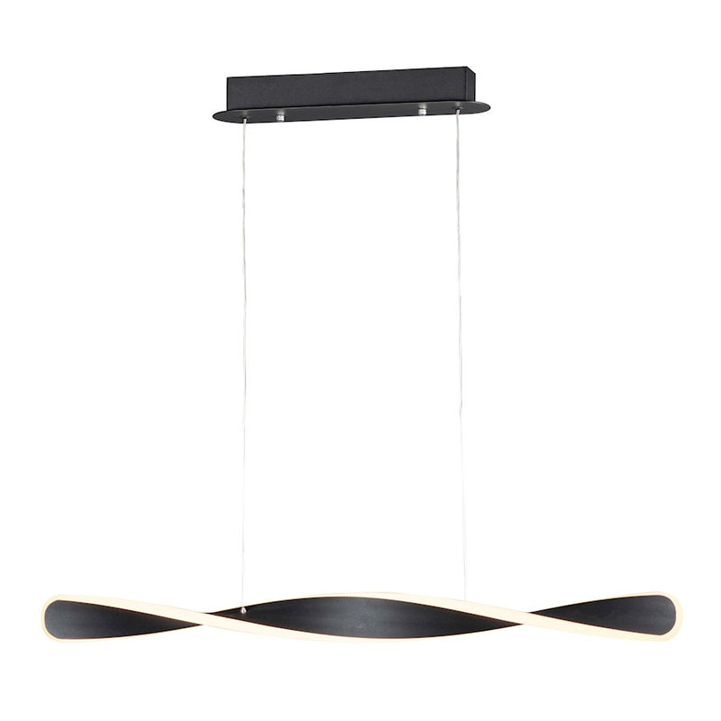 ET2 Lighting Pirouette 1-Light Small LED Pendant, Black