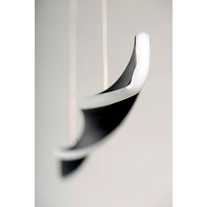 ET2 Lighting Pirouette 1-Light Small LED Pendant, Black