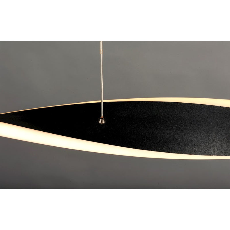 ET2 Lighting Pirouette 1-Light Small LED Pendant, Black