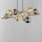 ET2 Lighting Planetary 8Lt LED Linear Pendant, Gold/Multi Color