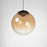 ET2 Lighting Planetary 1 Light LED Pendant, Black/Amber