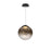 ET2 Lighting Planetary 1 Light LED Pendant, Black/Smoke