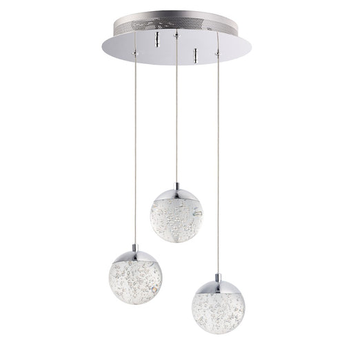 ET2 Lighting Orb II 3-Light Pendant, Polished Chrome
