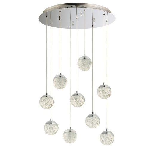 ET2 Lighting Orb II 9-Light Pendant, Polished Chrome