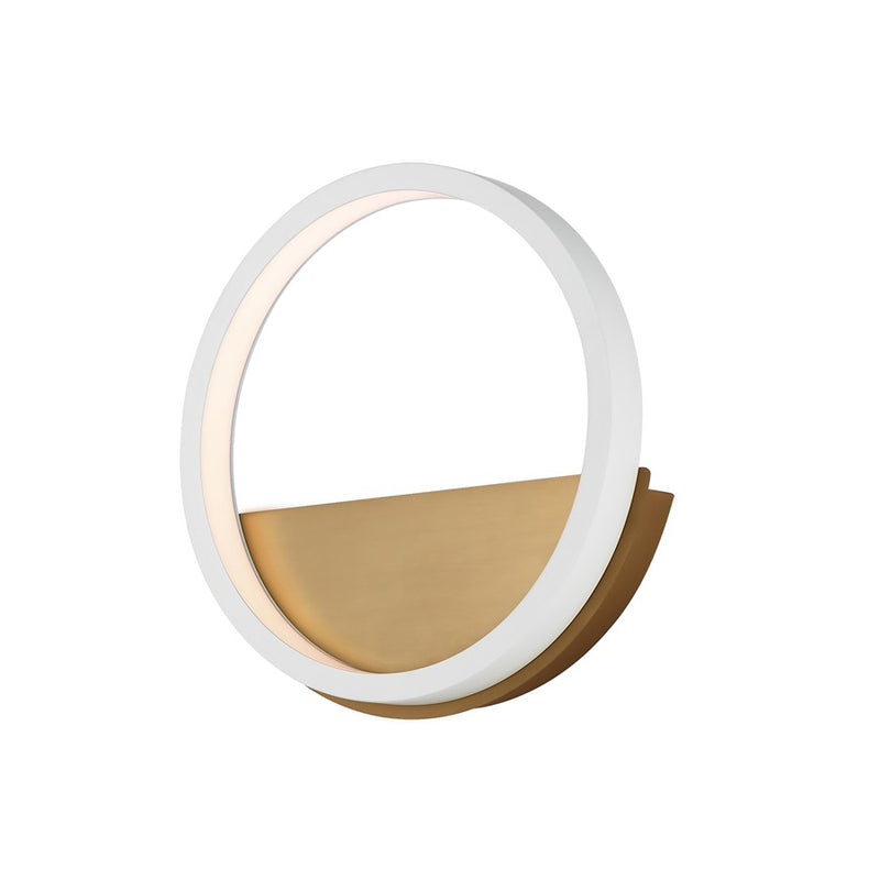 ET2 Lighting Hoopla 12 light LED Wall Sconce, White/Gold - E24320-WTGLD