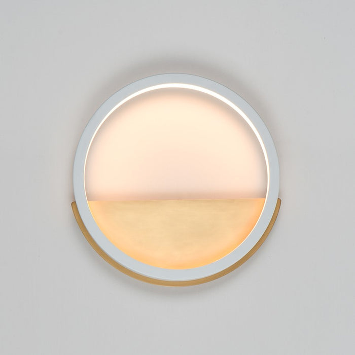 ET2 Lighting Hoopla 12 light LED Wall Sconce, White/Gold