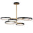 ET2 Lighting Hoopla 6-Light 47" LED Pendant, Black/Gold - E24328-BKGLD