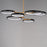 ET2 Lighting Hoopla 6-Light 47" LED Pendant, Black/Gold
