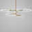 ET2 Lighting Hoopla 6-Light 47" LED Pendant, White/Gold