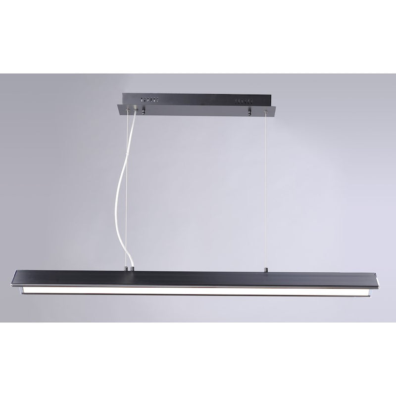 ET2 Lighting Glider Pendant, 48W, Black/Polished Chrome