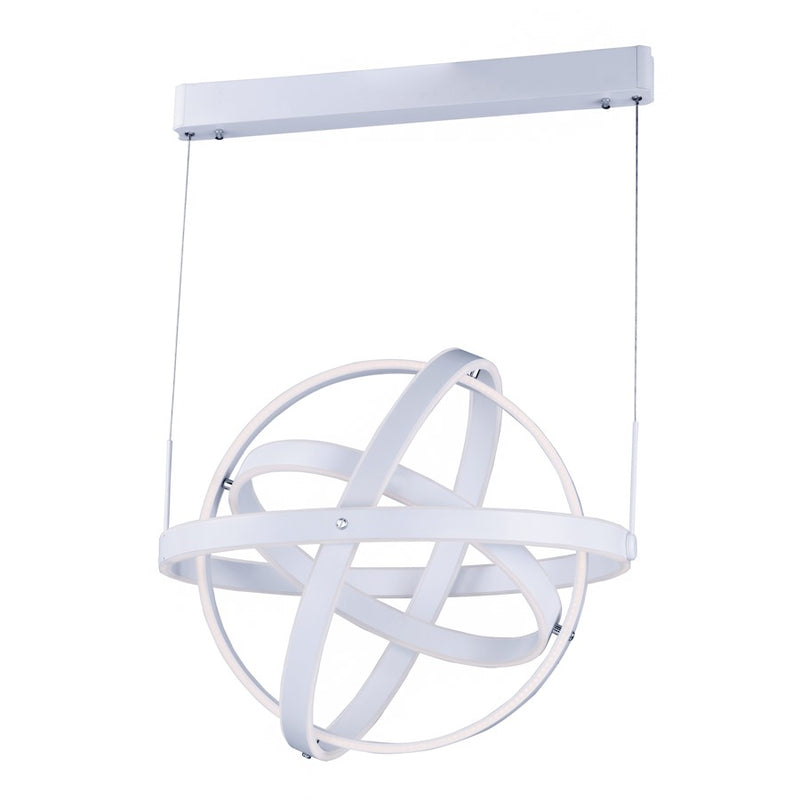 ET2 Lighting Pizzazz 5 Light LED Pendant, Coffee/Clear Ice