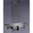 ET2 Lighting Pizzazz LED 7-Light Pendant, Chrome/Clear Ice
