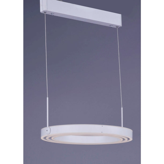 ET2 Lighting Gyro 6 Light 18" LED Pendant, Matte White