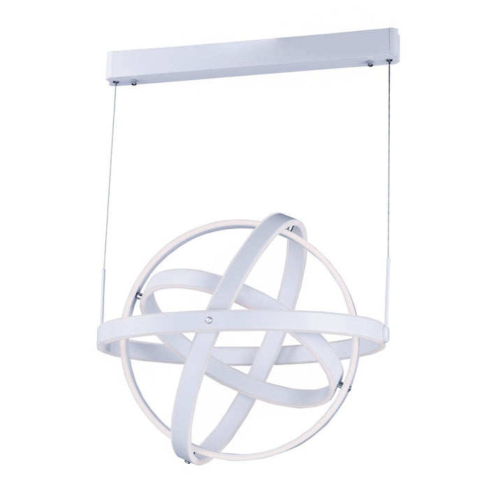 ET2 Lighting Gyro 8 Light 26" LED Pendant, Matte White - E24584-MW