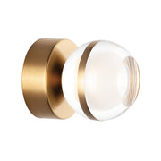 ET2 Lighting Swank LED 1-Light Sconce/Flush Mount, Aged Brass