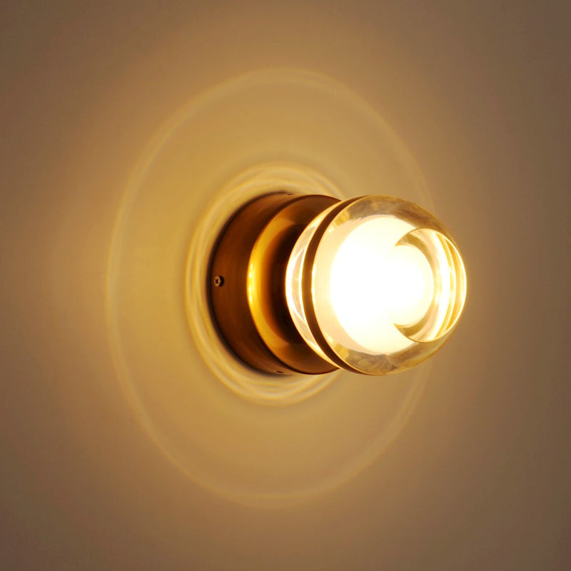 ET2 Lighting Swank LED 1-Light Sconce/Flush Mount, Aged Brass