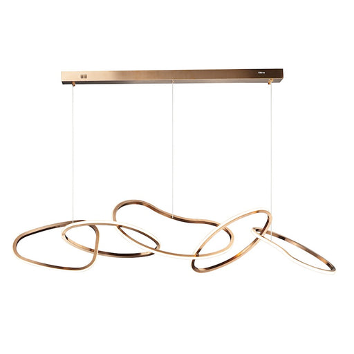 ET2 Lighting Unity 5-Light LED Pendant, Brushed Champagne