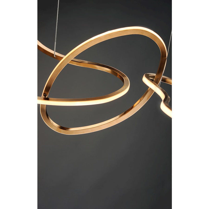 ET2 Lighting Unity 5-Light LED Pendant, Brushed Champagne