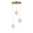 ET2 Lighting Unity Vertical 4 Light LED Pendant, Champagne - E24617-BCN