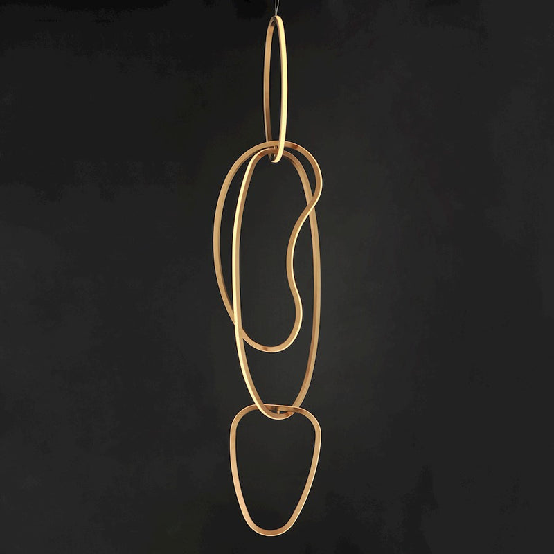 ET2 Lighting Unity Vertical 4 Light LED Pendant, Champagne