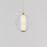 ET2 Lighting Rhythm 1 Light LED Pendant, Gold/Clear Ribbed