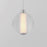 ET2 Lighting Rhythm 1 Light LED Pendant, Chrome/Clear Ribbed