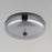 ET2 Lighting Voto LED Flush Mount, Gunmetal/Graduating Smoke