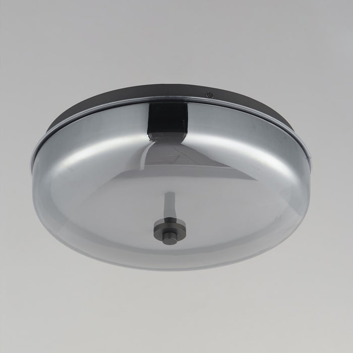 ET2 Lighting Voto LED Flush Mount, Gunmetal/Graduating Smoke