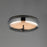 ET2 Lighting Voto LED Flush Mount, Gunmetal/Graduating Smoke