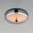 ET2 Lighting Voto LED Flush Mount, Gunmetal/Graduating Smoke