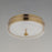 ET2 Lighting Voto 1 Light LED Flush Mount, Brass/Clear
