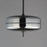 ET2 Lighting Voto 2-Light LED Pendant, Gunmetal/Smoke