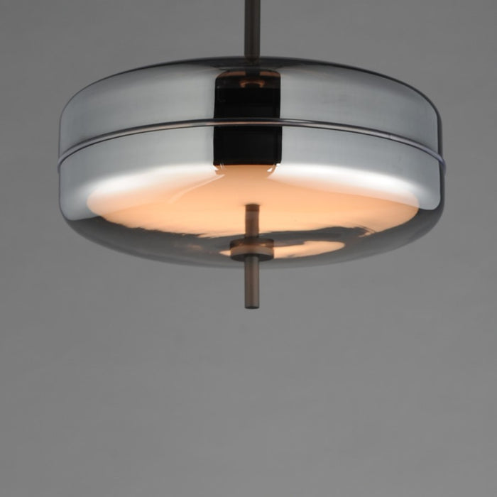 ET2 Lighting Voto 2-Light LED Pendant, Gunmetal/Smoke