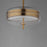 ET2 Lighting Voto 2-Light LED Pendant, Natural Aged Brass/Clear