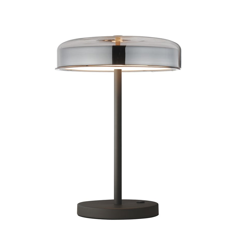 ET2 Lighting Voto LED Table Lamp, Gunmetal/Smoke