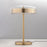 ET2 Lighting Voto 2-Light LED Table Lamp, Brass/Clear