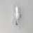 ET2 Lighting Manta 1Lt 17" LED Wall Sconce, Chrome/Clear Ribbed