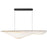ET2 Lighting Manta 1Lt 47" LED Linear Pendant, Black/Clear Ribbed