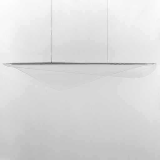ET2 Lighting Manta 1Lt 47" LED Linear Pendant, Chrome/Ribbed