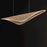 ET2 Lighting Manta 1Lt 59" LED Linear Pendant, Black/Clear Ribbed