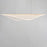 ET2 Lighting Manta 1Lt 59" LED Linear Pendant, Gold/Clear Ribbed