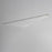 ET2 Lighting Manta 1Lt 59" LED Linear Pendant, Gold/Clear Ribbed