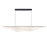 ET2 Lighting Manta 1Lt 70" LED Linear Pendant, Black/Clear Ribbed - E24718-144BK