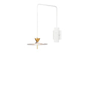 ET2 Lighting Circuit LED 1-Light Pin-Up Wall Sconce, Matte White