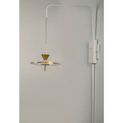 ET2 Lighting Circuit LED 1-Light Pin-Up Wall Sconce, Matte White