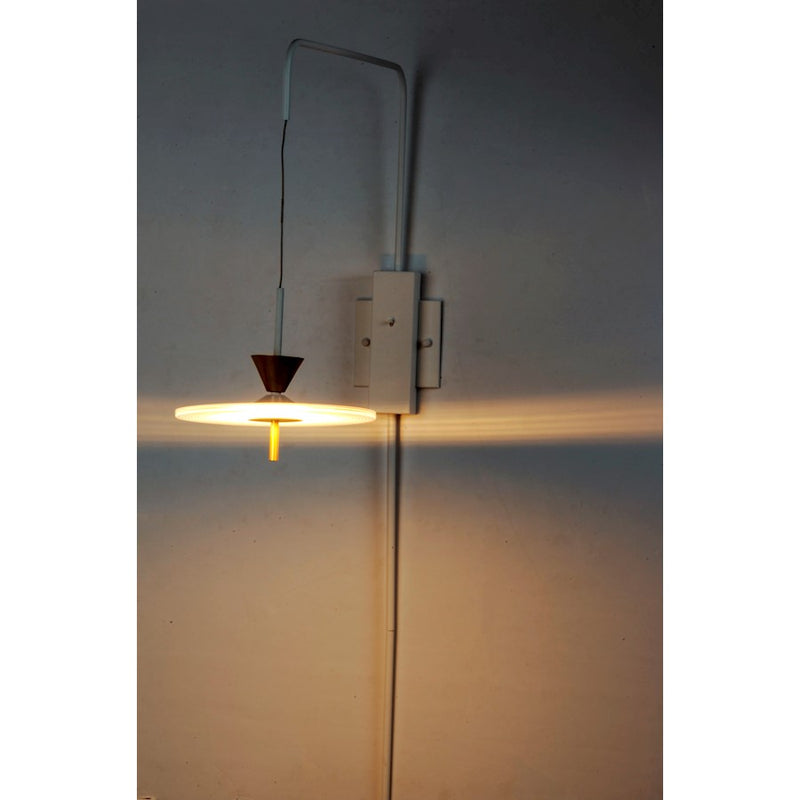 ET2 Lighting Circuit LED 1-Light Pin-Up Wall Sconce, Matte White