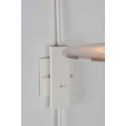 ET2 Lighting Circuit LED 1-Light Pin-Up Wall Sconce, Matte White